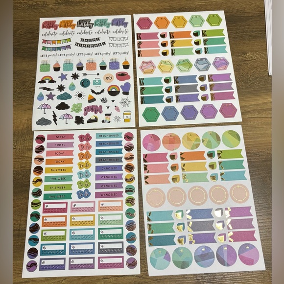 Erin Condren Accordion zip pouch & stickers - Picture 6 of 7